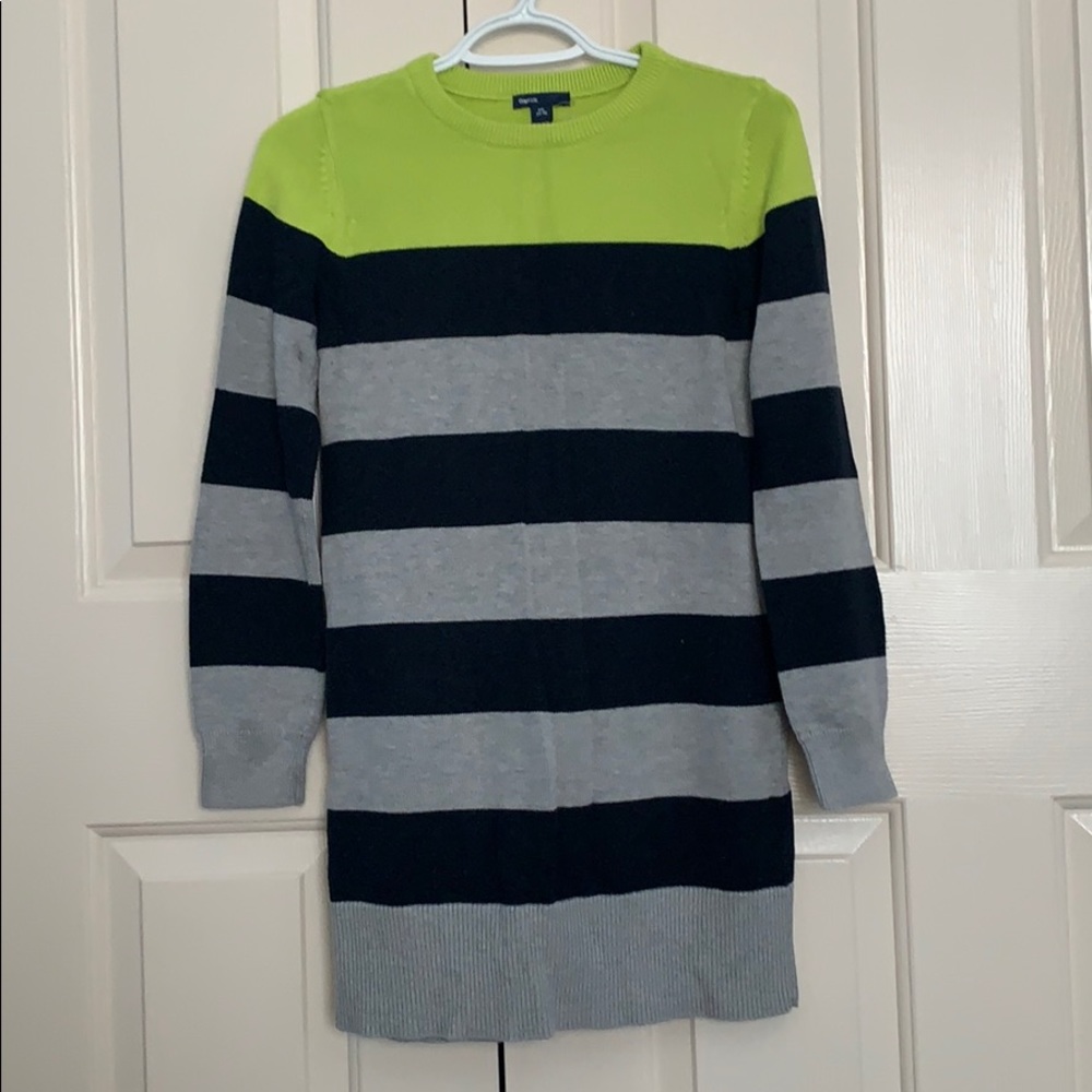 Yellow black grey dress